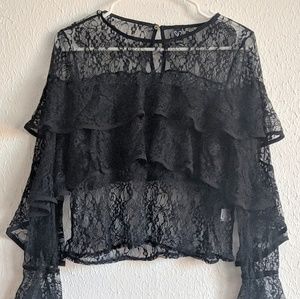 Windsor Black lace top